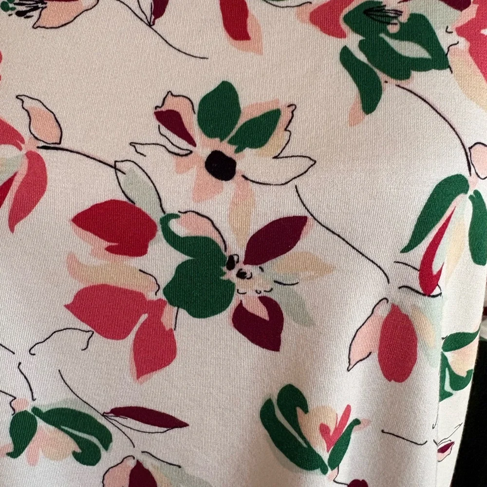 Liz Claiborne White Floral Blouse - Picture 4 of 6